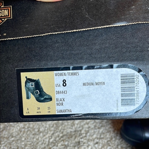 Harley-Davidson Women's Black Ankle Boots - Picture 8 of 9